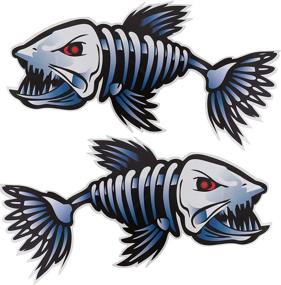 img 4 attached to Fish Skeleton Waterproof Decal Sticker