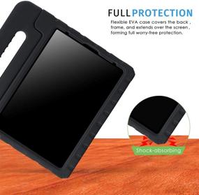 img 3 attached to 📱 HDE iPad Air 4th Generation Case for Kids - Shockproof iPad Air 4 Kids Case Cover with Handle Stand for 2020 10.9 inch iPad Air 4 (Black) - Ultimate Protection for Kids' iPads