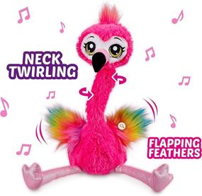 img 3 attached to Frankie Flamingo Battery Powered Plush Toy by Pets Alive