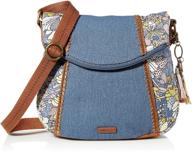 sakroots foldover crossbody shadow flower logo