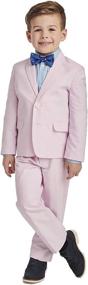 img 3 attached to 👔 Boys' Clothing Set: 4-Piece Dress Shirt, Pants, and Jacket