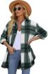 reachme oversized shacket pockets flannel women's clothing for coats, jackets & vests logo