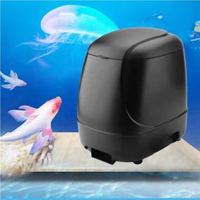 img 1 attached to 🐠 Efficient Pond & Aquarium Fish Feeder - TOPINCN Intelligently Large Capacity Fish Feeding Dispenser with Timer (Battery-Free)