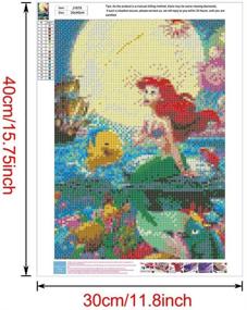 img 3 attached to Adult DIY 5D Diamond Painting Kit - Full Drill Diamond Embroidery Cross Stitch Kit with Crystal Rhinestone Dotz - Arts Craft Supply for Wall Decor