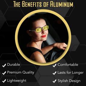 img 3 attached to 🕶️ Polarized Aluminum Night Driving Glasses