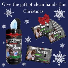 img 3 attached to 🎁 Ultimate Holiday Gift & Stocking Stuffer: CE Tools Pro Tough Wipes with Scrubbing Beads, Thick Heavy-Duty Hand Wipes, Waterless Hand Cleaner (10 Pouches, 100 Count)