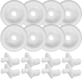 img 4 attached to 🔧 AM PARTS WD12X271 Lower Rack Roller and Axle Kit - Compatible with GE, Kenmore, and Hotpoint Dishwashers (8pcs)