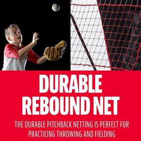 img 2 attached to ⚾ Franklin Sports 2-in-1 Baseball Pitch Trainer - Pitching Target and Rebounder Net with Switch Hitter + Pitchback - Enhanced Pitching Target for Optimal Strikezone