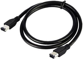 img 4 attached to 🔌 zdyCGTime 5FT 6 Pin to 6 Pin Firewire DV iLink Male to Male IEEE 1394 Cable – Black, High Quality & Reliable Connectivity