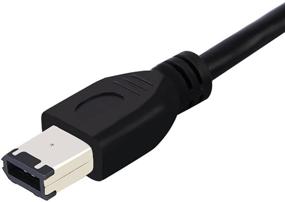 img 2 attached to 🔌 zdyCGTime 5FT 6 Pin to 6 Pin Firewire DV iLink Male to Male IEEE 1394 Cable – Black, High Quality & Reliable Connectivity