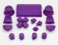 ps4 controller mod kit: purple full button +2 springs replacement for improved gameplay experience logo