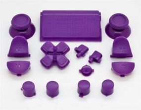 img 4 attached to PS4 Controller Mod Kit: Purple Full Button +2 Springs Replacement for Improved Gameplay Experience