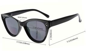 img 2 attached to 🕶️ Elegant Eyekepper Bifocal Sunglasses: Fashionable Oversized Cat-eye Style for Women, Ideal for Reading under Sunlight with Tinted Bifocal Readers