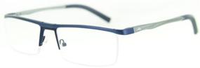 img 1 attached to 👓 Alumni RX03 Men's Reading Glasses with RX-Able Aluminum Frames in Dark Blue, +2.50 Optical-Quality Strength