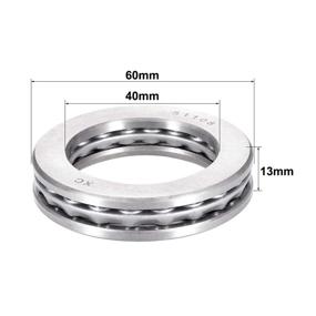 img 2 attached to 🔧 High-quality Uxcell Direction Bearings: Chromium 40X60X13Mm for Efficient Performance