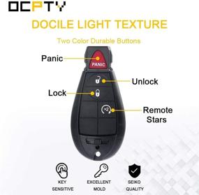 img 1 attached to OCPTY 1X Flip Key Entry Remote Control Entry Remote key Fob Transponder Ignition Key for 2008-2014 Dodge VW Chrysler Jeep FCC: 05026196AD 05026347AD