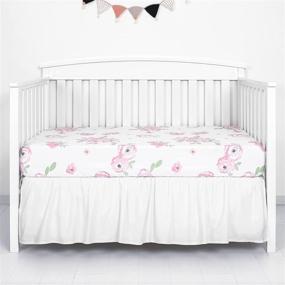 img 4 attached to TILLYOU Natural Nursery Toddler Bedding