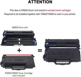 img 3 attached to Premium Replacement Toner Bank Drum Unit 2PK for Brother DR820 DR-820 - Compatible with MFC-L5850DW HL-L6200DW HLL6200DW & More!