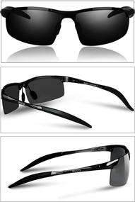 img 3 attached to 🕶️ Polarized Sunglasses with DUCO Sports Protection for Enhanced Visibility