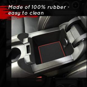 img 3 attached to Auovo 8Pcs/Kit Anti-Dust Mats For Chevy Camaro Accessories 2010 2011 2012 2013 2014 2015 Car Cup Holder Inserts