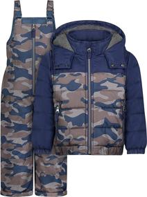 img 4 attached to 🧥 Stay Cozy and Stylish: Kosh Jacket Snowbib Snowsuit Print for Boys' Clothing at Jackets & Coats