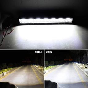 img 2 attached to 🚗 EBESTauto 20 Inch LED Light Bar with License Plate Mounting Bracket and Wiring Harness - Enhanced Off-road Car ATV SUV Truck Boat Driving Lamp for License Plate LED Working