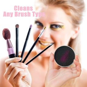 img 2 attached to TailaiMei Color Removal Cleaner Sponge - Effortlessly Clean Makeup Brushes, No Water or Chemical Solutions Needed, Speed Up Drying Time - Instantly Switch Eyeshadow Colors