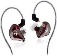 🎧 basn high-definition in-ear monitor headphones with detachable mmcx earbuds | dual dynamic drivers and noise-isolating | red logo