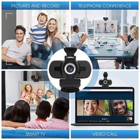 img 2 attached to 📷 LarmTek 1080p Full HD Webcam: Ideal for Conference and Video Calls on Computer, Laptop, PC, Mac, Desktop - Pro Stream Webcam with Plug-and-Play Video Calling and Built-In Microphone