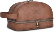 👜 vetelli classic leather toiletry bag and dop kit: water-resistant, perfect men's travel gift and accessory logo