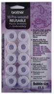 🧵 get superior results with brother pwb250 prewound embroidery bobbin thread 10 piece, white logo