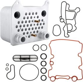 img 4 attached to Enhanced Engine Oil Cooler Kit for 03-07 Ford F-250/F-350/F-450/F-550 Super Duty, 03-05 Excursion, 04-05 E-350 Club Wagon,04-10 E-350/E-450 Super Duty Powerstroke Diesel 3C3Z6A642CA