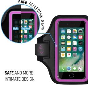 img 2 attached to LOVPHONE iPhone 7/8 Plus Armband: Water Resistant, Gym Workout with Kickstand, Key Bag, Earbuds Holder, Card Slot Case - Rosy