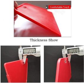 img 2 attached to Complete Wallpaper Smoothing Tool Kit: Red Squeegee, Medium-Hardness Squeegee, Black Tape Measure, Snitty Vinyl Cutter, Craft Knife with 5 Replacement Blades - Ideal for Adhesive Contact Paper Application and Perfect Finish