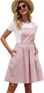 👗 romwe women's cute a line mini pinafore dress with adjustable straps: pleated perfection! logo