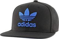 🧢 adidas originals men's trefoil chain flatbrim snapback cap: stylish and trendy headwear for men logo