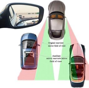 img 3 attached to Слепые зеркала для автомобилей EEEkit - дизайн с 360° вращением, уникальное широкоугольное безопасное выпуклое зеркало заднего вида для автомобилей, грузовиков, внедорожников, автофургонов и микроавтобусов