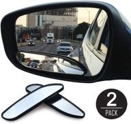 слепые зеркала для автомобилей eeekit - дизайн с 360° вращением, уникальное широкоугольное безопасное выпуклое зеркало заднего вида для автомобилей, грузовиков, внедорожников, автофургонов и микроавтобусов логотип