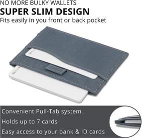 img 2 attached to Garzini Holder: Sleek and Minimalist Leather Accessories for Men in Wallets, Card Cases, and Money Organizers