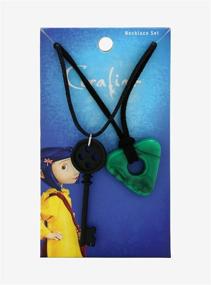 img 1 attached to Coraline Key and Seeing Stone Necklace Set Cosplay Costume - Laika Licensed for Better SEO