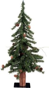 img 4 attached to 🎄 Vickerman 2' Alpine Artificial Christmas Tree - Unlit Faux Tree for Seasonal Home Decor