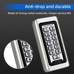 img 1 attached to Retekess T-AC03 RFID Security Access Control Keypad for Door Access Control - Stand-Alone Keypad with 2000 Users, Wiegand 26-bit, and Proximity RFID Card Support