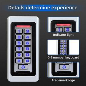 img 2 attached to Retekess T-AC03 RFID Security Access Control Keypad for Door Access Control - Stand-Alone Keypad with 2000 Users, Wiegand 26-bit, and Proximity RFID Card Support