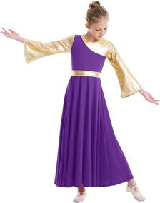 img 1 attached to Liturgical Metallic Dancewear Ballroom Royal Gold