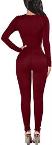 img 2 attached to 👗 XXTAXN Women's Clothing: Bodycon Sleeve Jumpsuit