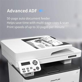 img 2 attached to Pantum M7102DW Laser Printer Scanner Copier 3 in 1 with Wireless 🖨️ Connectivity, Auto Two-Sided Printing, 35 Pages Per Minute - V6W81B | 1 Year Warranty