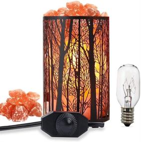 img 4 attached to 🔴 Enhance Your Space with Retro Red Salt Lamps - Natural Himalayan Salt Lamp with Dimmer Switch & Extra 25W Lamp Bulbs