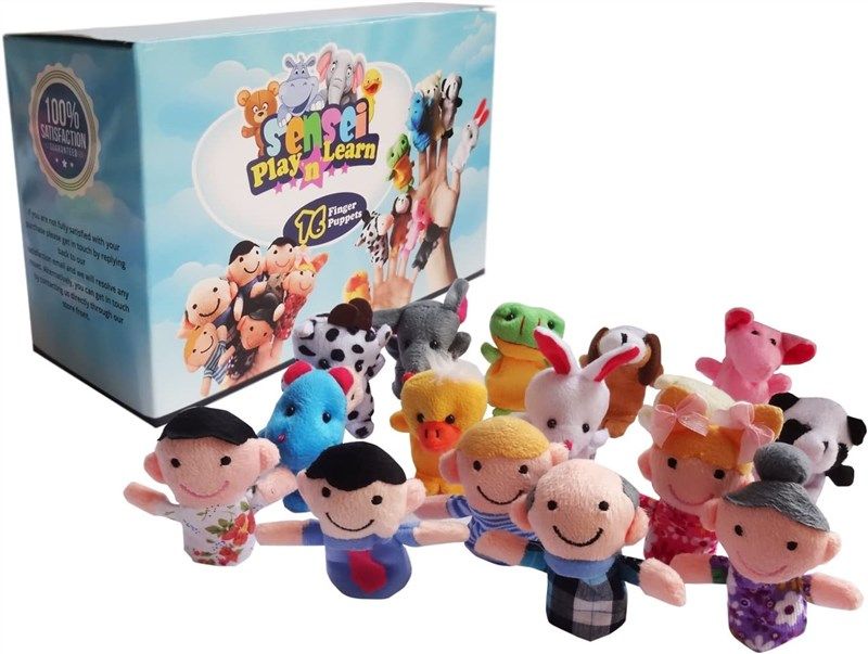 sensei play learn finger puppets 로고