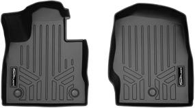 img 4 attached to 🚗 SMARTLINER Custom Fit Floor Mats 2020-2021 Ford Explorer - Black 1st Row Liner Set