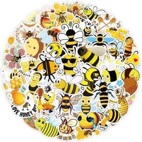 img 3 attached to Buzz-Worthy: 50 Adorable Bee Stickers for Laptops, Hydro Flasks, Water Bottles, Luggage, and Helmet Decor